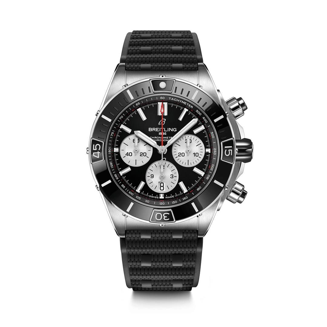 Breitling Super Chronomat B01 44 Rubber Strap #AB0136251B1S1