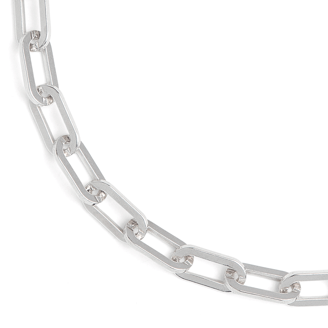 Sterling Silver Extra Large 7.9mm Long Link 16 Inch Necklace