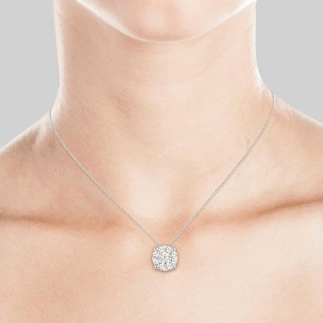 Celestial 14k White Gold and Diamond 2.00 Total Weight Pendant