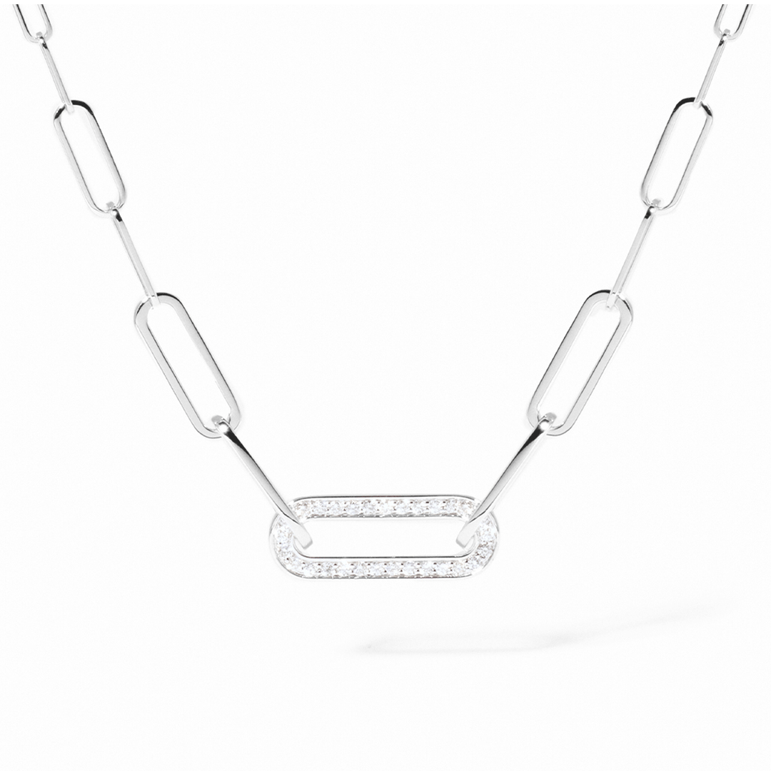 Dinh Van Maillon Small Diamond Necklace