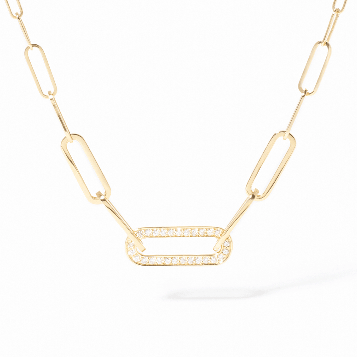 Dinh Van Maillon 18k Yellow Gold and Diamond Necklace