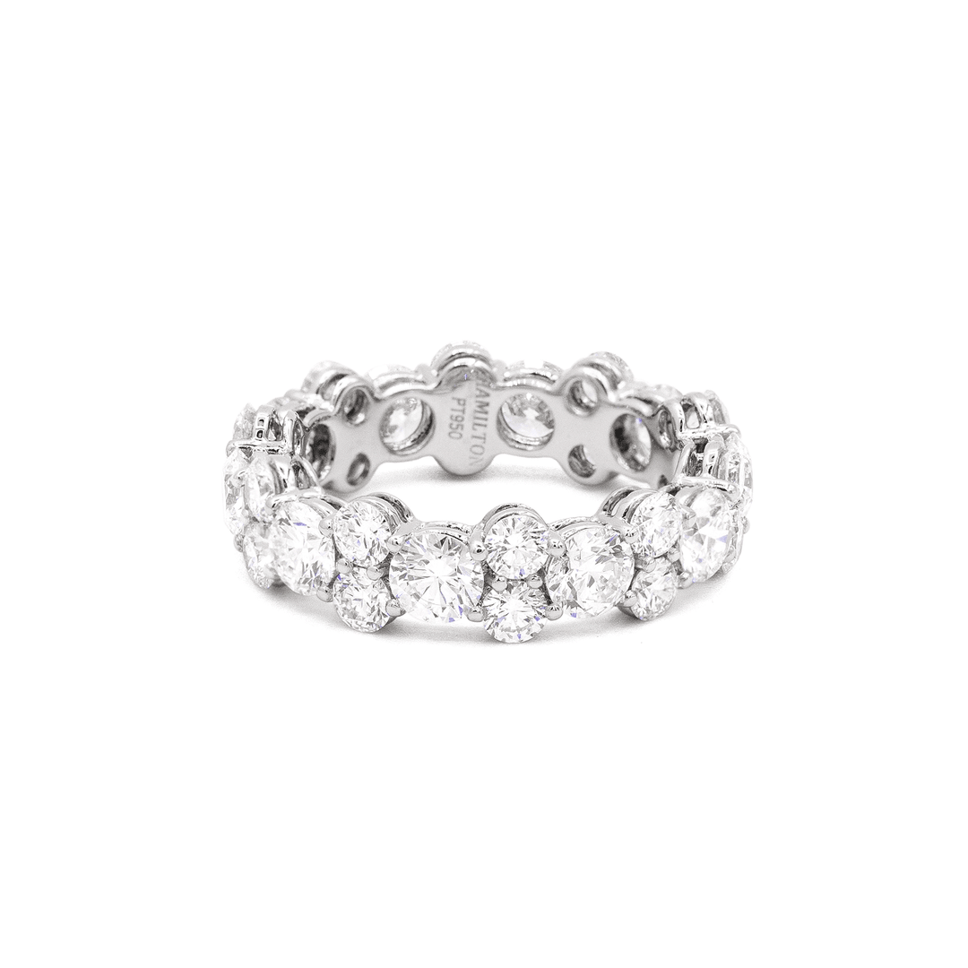 Radiance Platinum and 4.10 Total Weight Diamond Eternity Band