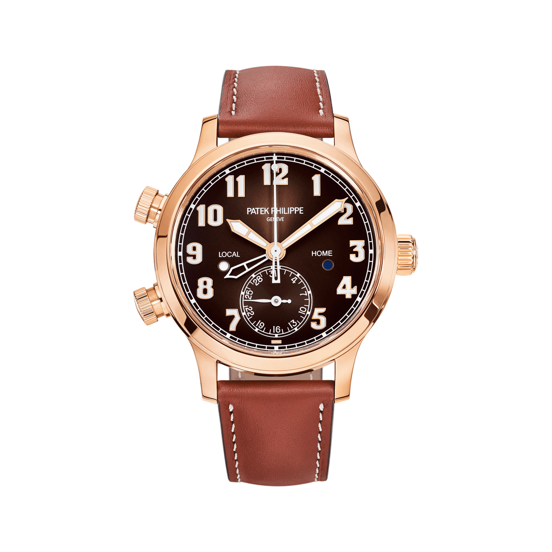 Patek Philippe 18k Rose Gold Calatrava Travel Time (7234R/001)