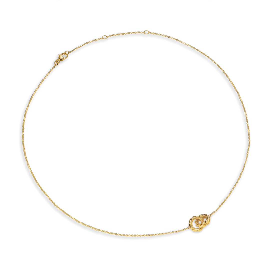 David Yurman Sculpted Cable Chain Necklace 18k Yellow Gold, 9mm