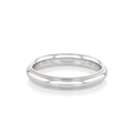 Hamilton Collection Platinum 4mm Milgrain Comfort Fit Wedding Band