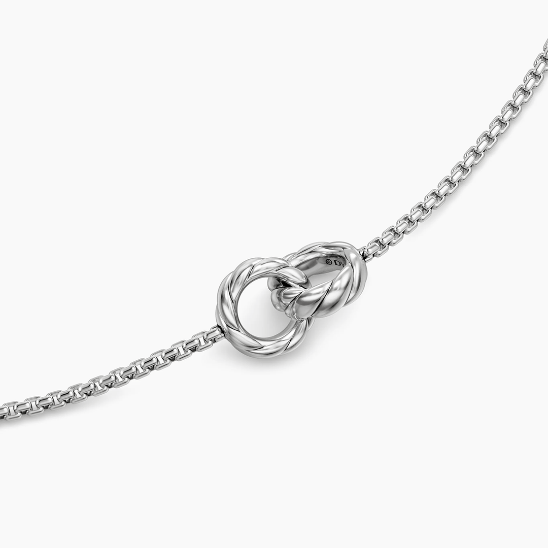 David Yurman Sculpted Cable Linked Necklace Sterling Silver, 9.2mm