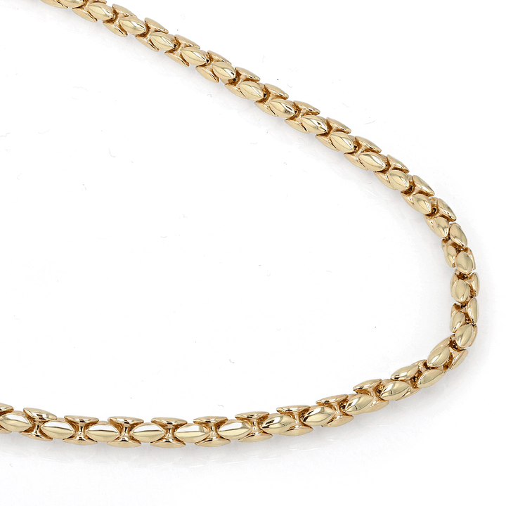 Men's 14k Yellow Gold 22 Inch 4.7mm Round Box Chain Necklace