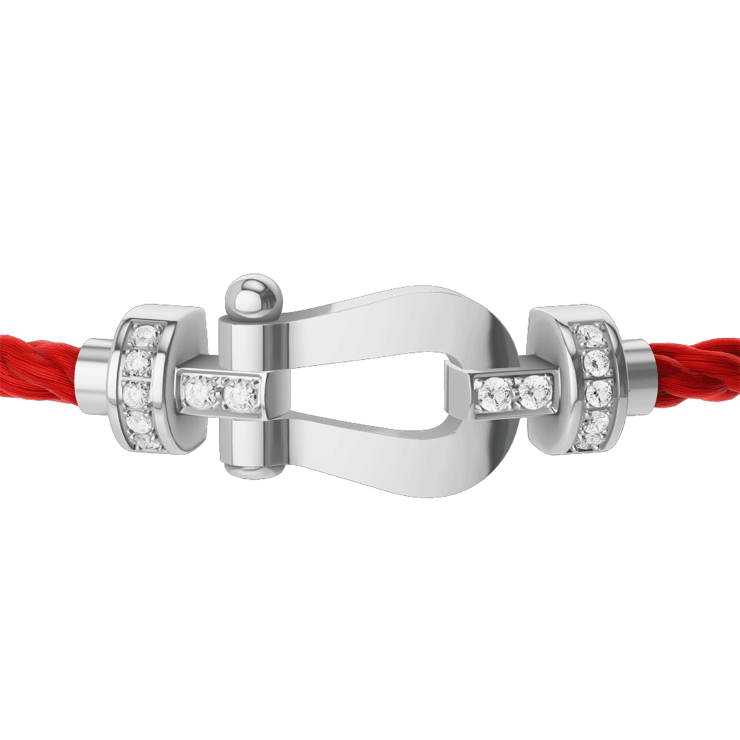 FRED Force 10 Red Cord with 18k Half Diamond MD Buckle, Exclusively at Hamilton Jewelers