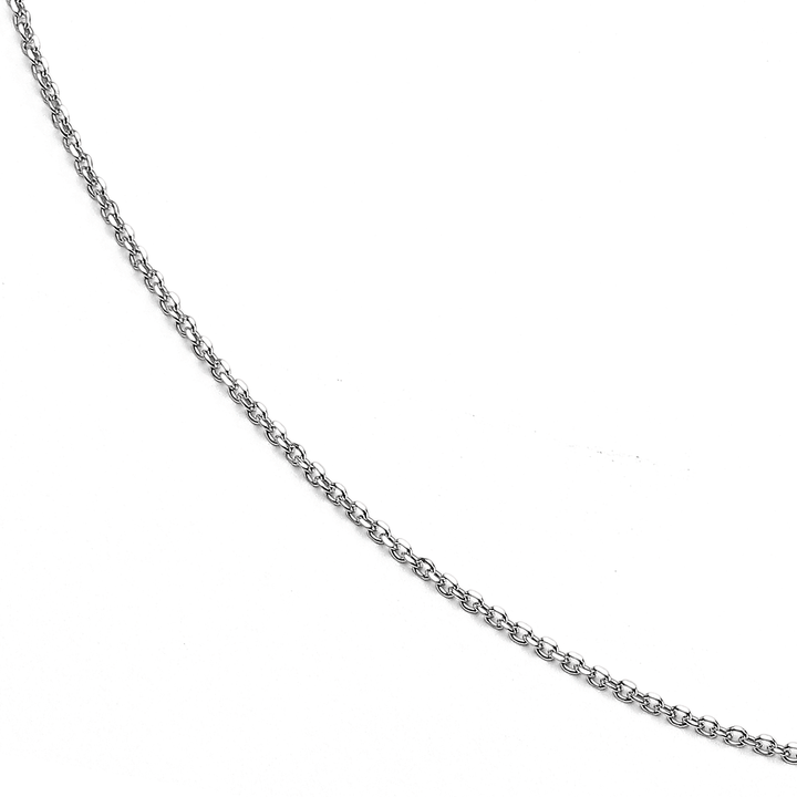 Hamilton Collection Mercer 14k White Recycled Gold 1.2mm Cable 16 Inch Necklace