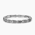 David Yurman Chevron Link Bracelet Sterling Silver, 7.6mm
