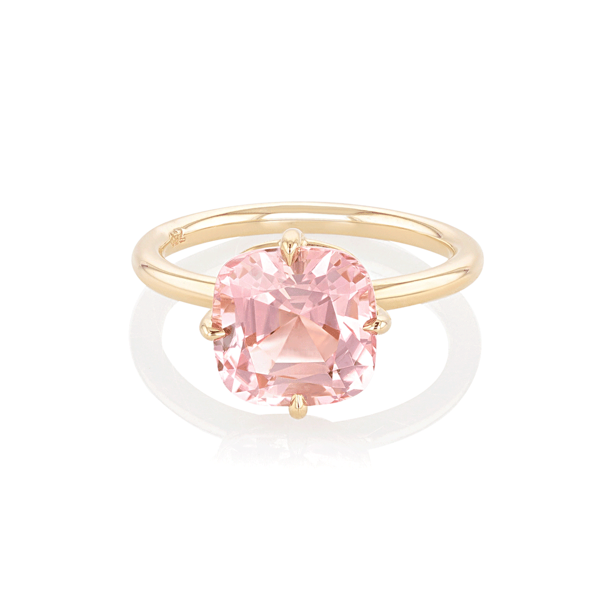 Hamilton Caroline Collection 18k Yellow Gold and Pink Tourmaline Ring