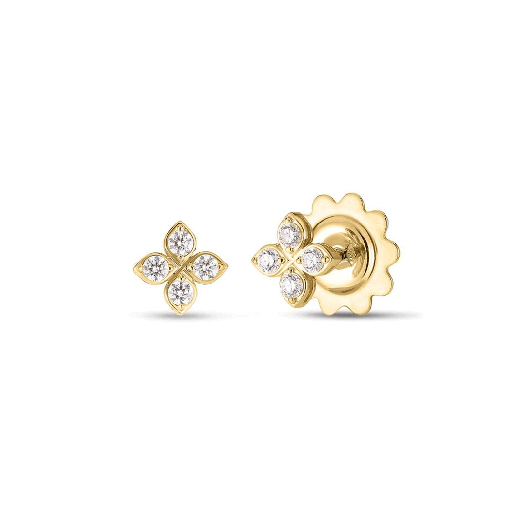 Roberto Coin Love in Verona 18k Yellow Gold Diamond Earrings