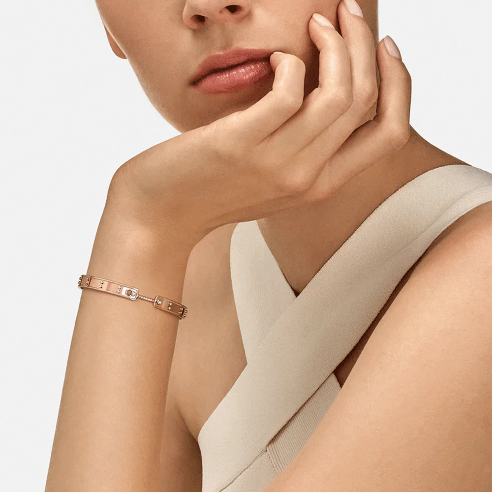 Nouvel Heritage Picnic In Paris Mood 18k Rose Gold Bangle Small