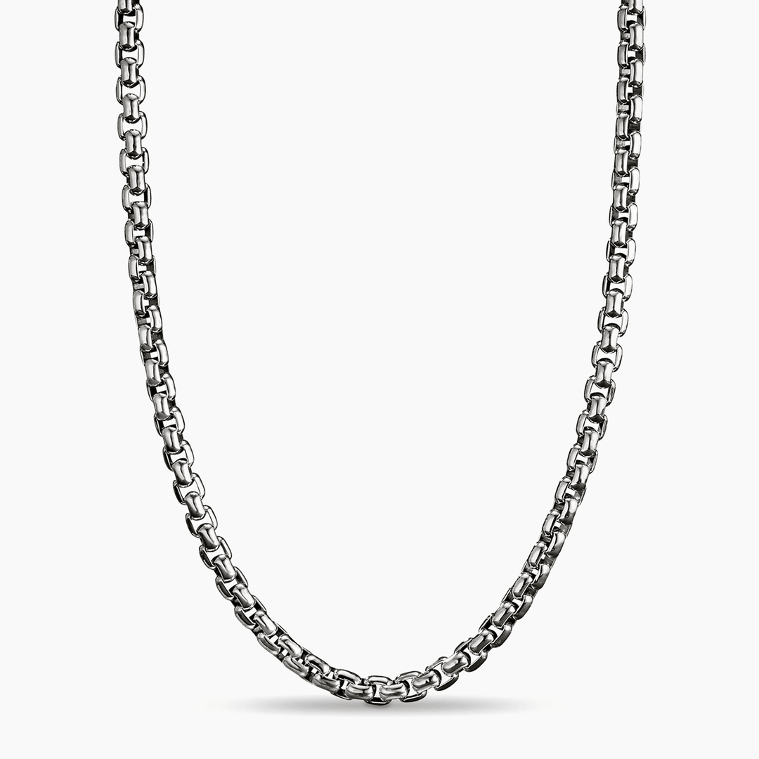 David Yurman Box Chain Necklace Sterling Silver, 4.8mm