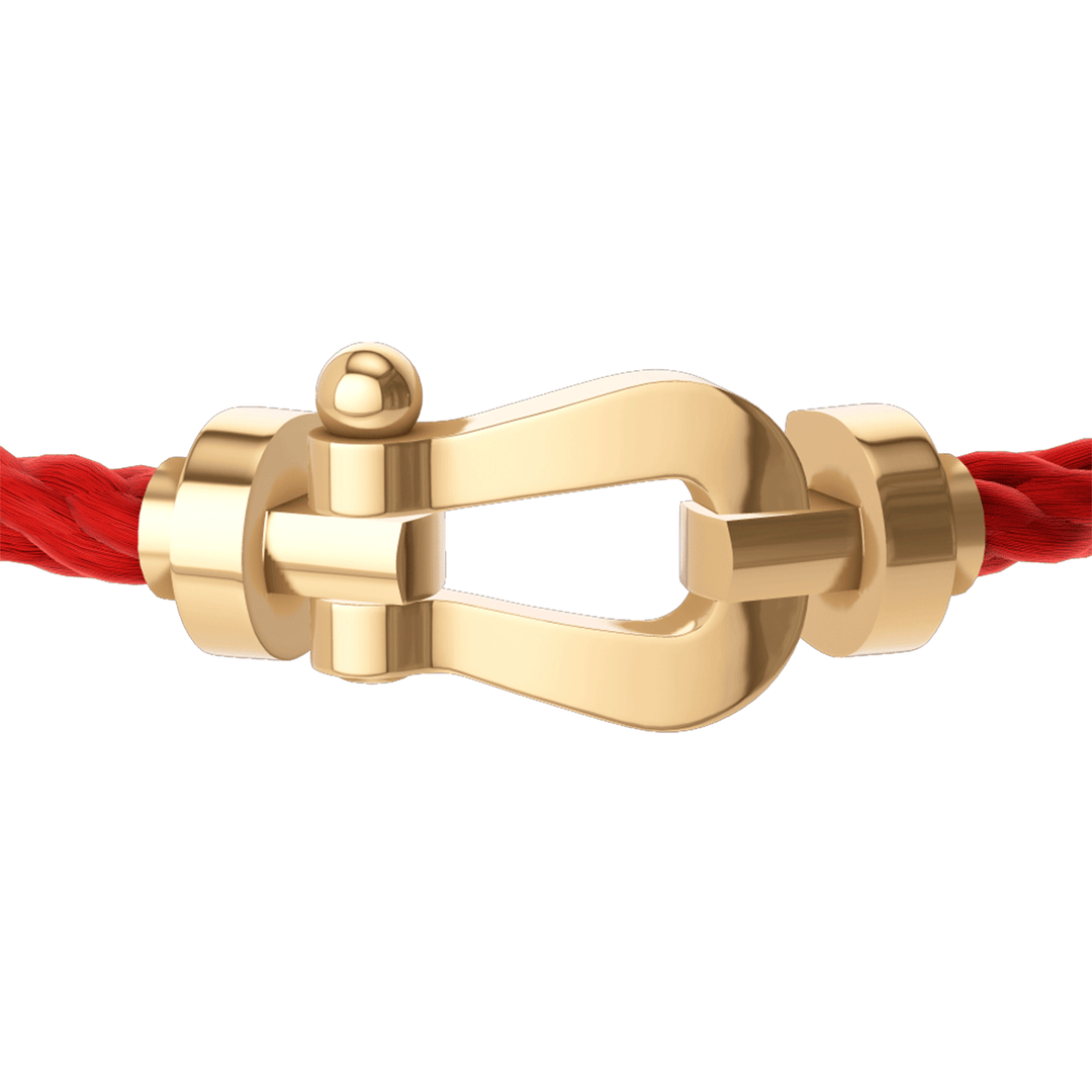 FRED Force 10 Red Cord with 18k Yellow LG Buckle, Exclusively at Hamilton Jewelers
