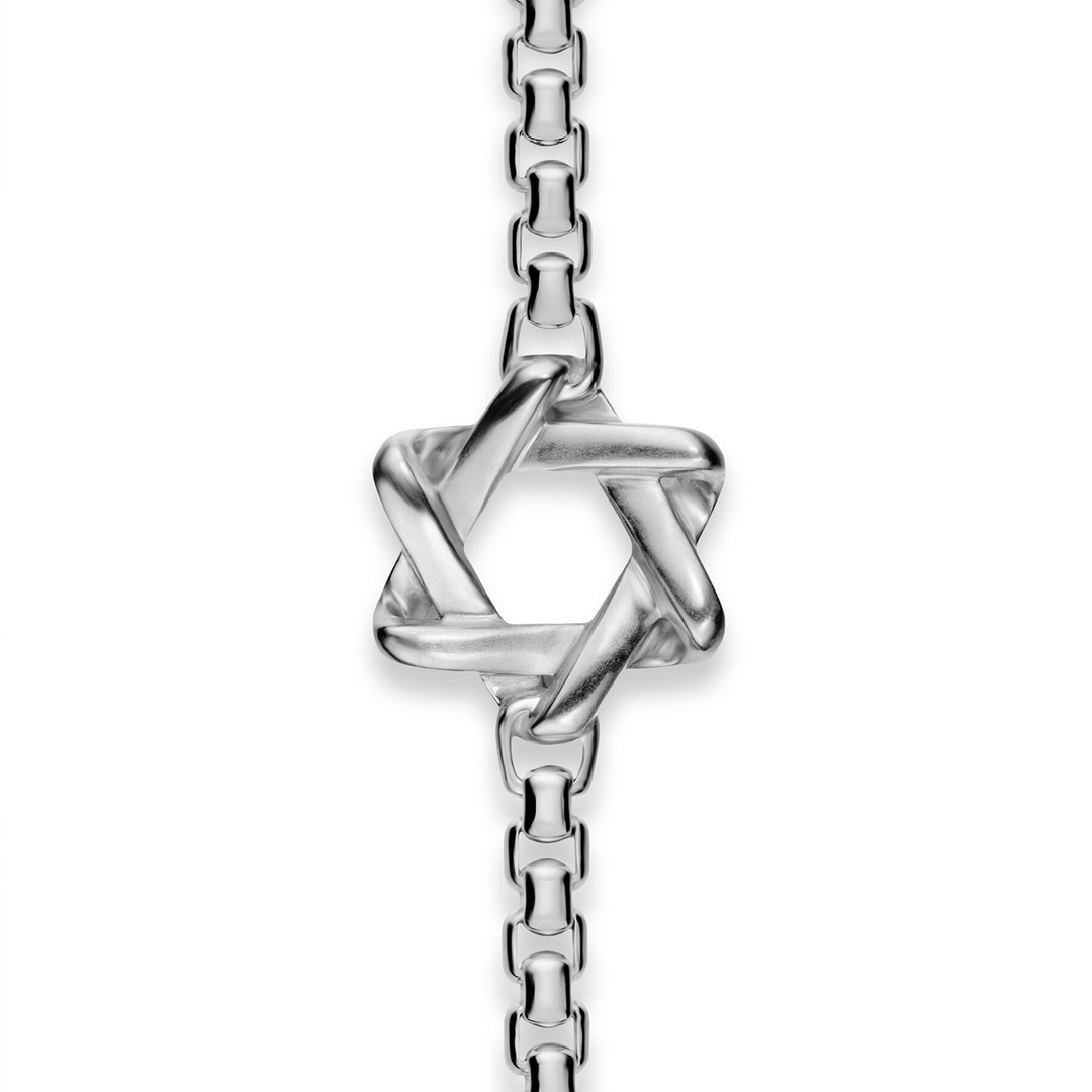 David Yurman Star of David Station Necklace 22 Inch