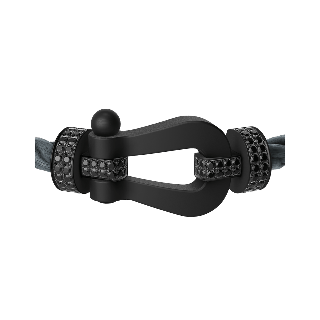 Fred FORCE 10 Storm Grey Cable Titanium Black Diamonds EXLG Buckle, Exclusively at Hamilton Jewelers