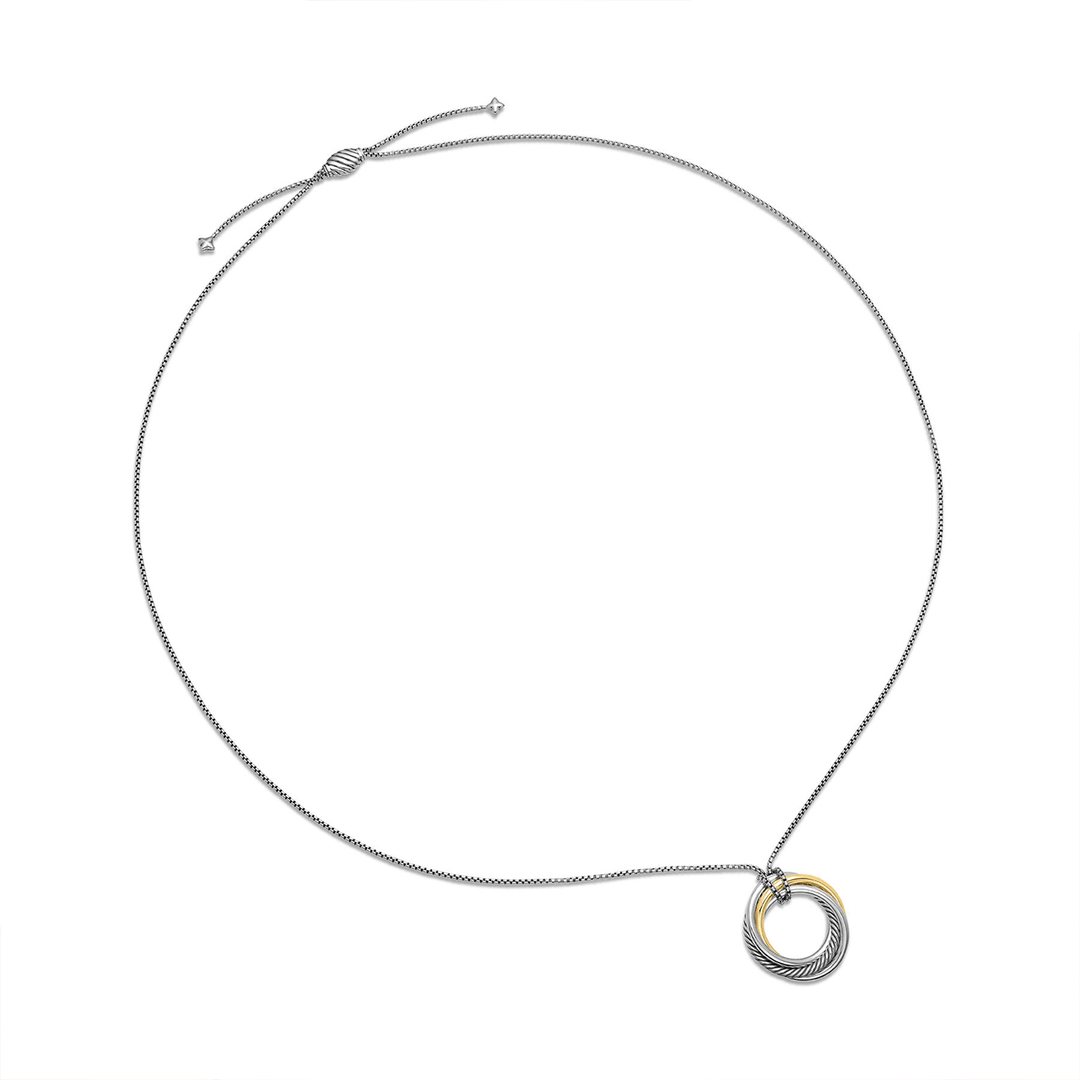 David Yurman Crossover Pendant Necklace in 14k Yellow Gold