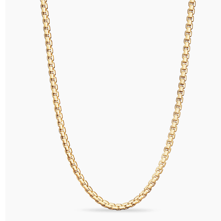 David Yurman Box Chain Necklace in 18k Yellow Gold