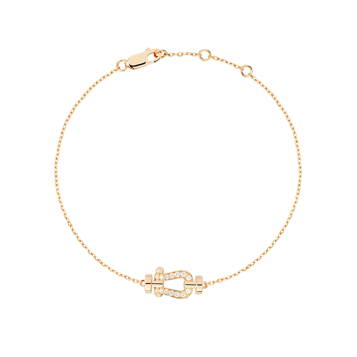 FRED Force 10 18k Yellow Gold and Diamond Small Chain Bracelet, Exclusively at Hamilton Jewelers