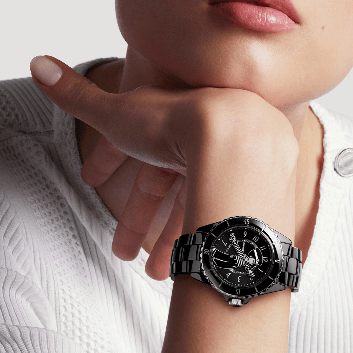 CHANEL Mademoiselle J12 La Pausa Black Watch, 38mm H7609