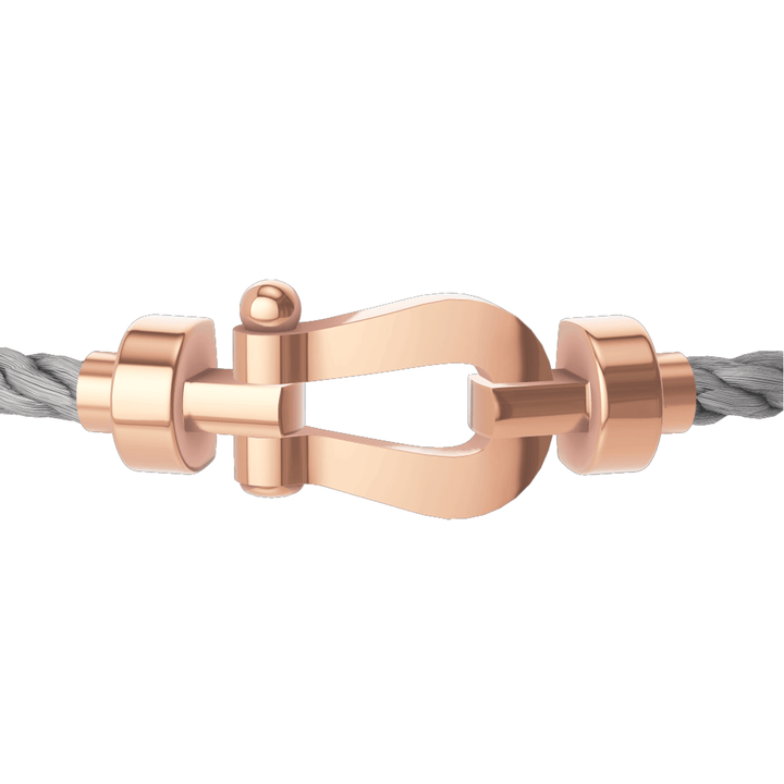 FRED Force 10 Steel Cord with 18k Rose Gold MD Buckle, Exclusively at Hamilton Jewelers