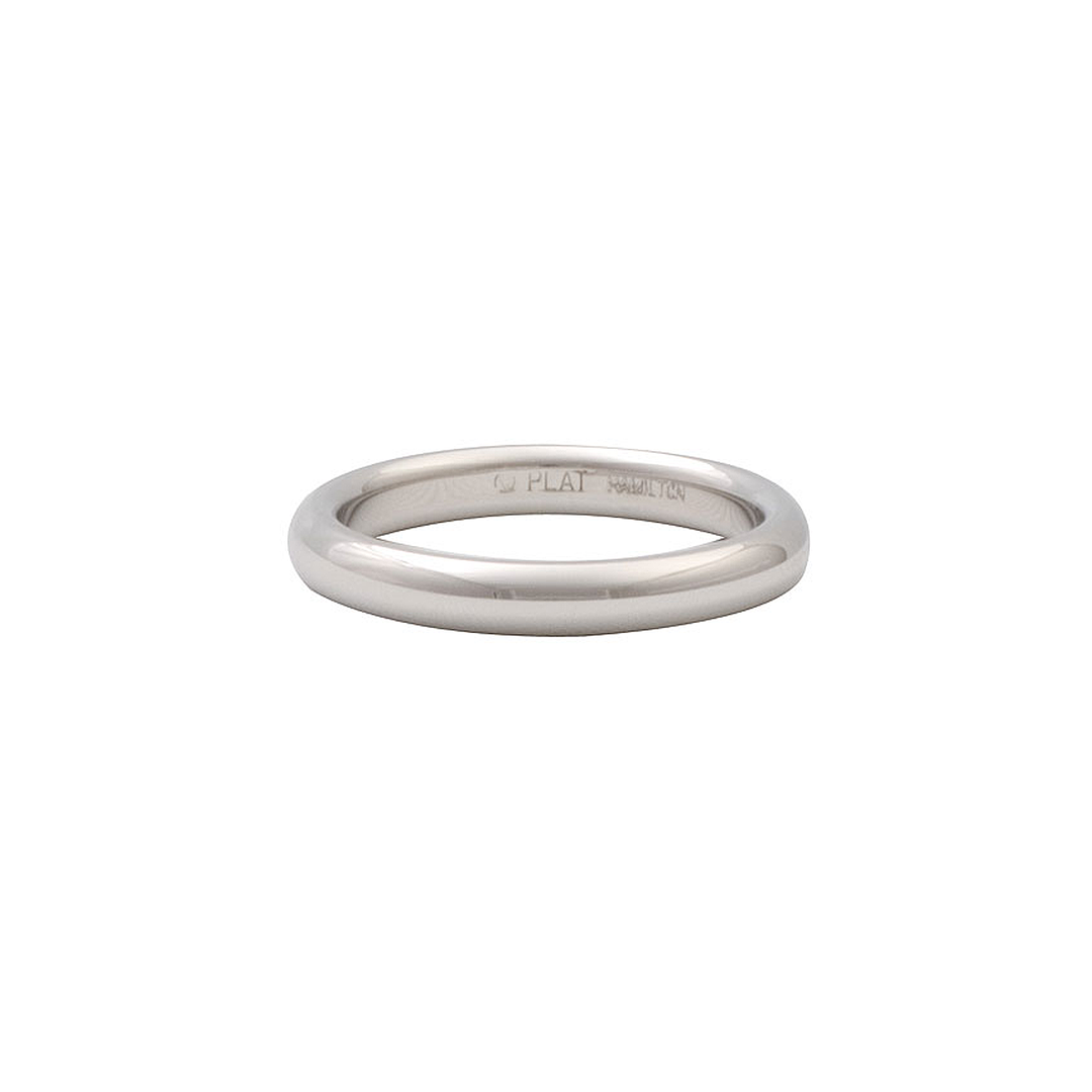 Platinum 3mm Comfort Fit Wedding Band