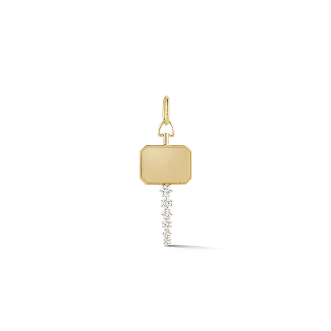 Jade Trau Catherine 18k Yellow Gold Key Charm