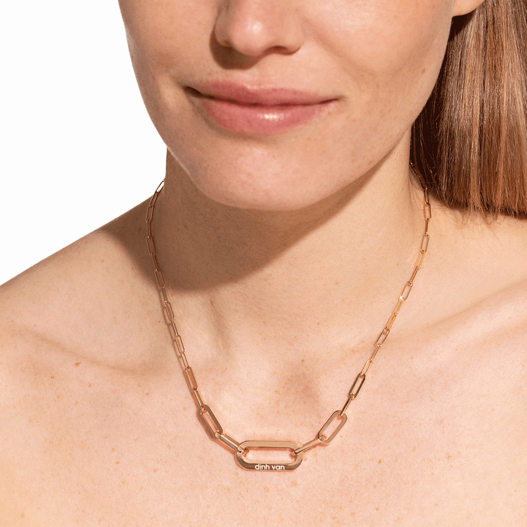 Dinh Van Maillon 18k Yellow Gold Large Link Necklace
