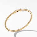 David Yurman Cable Buckle Collection Bracelet in 18k Yellow Gold with Diamonds