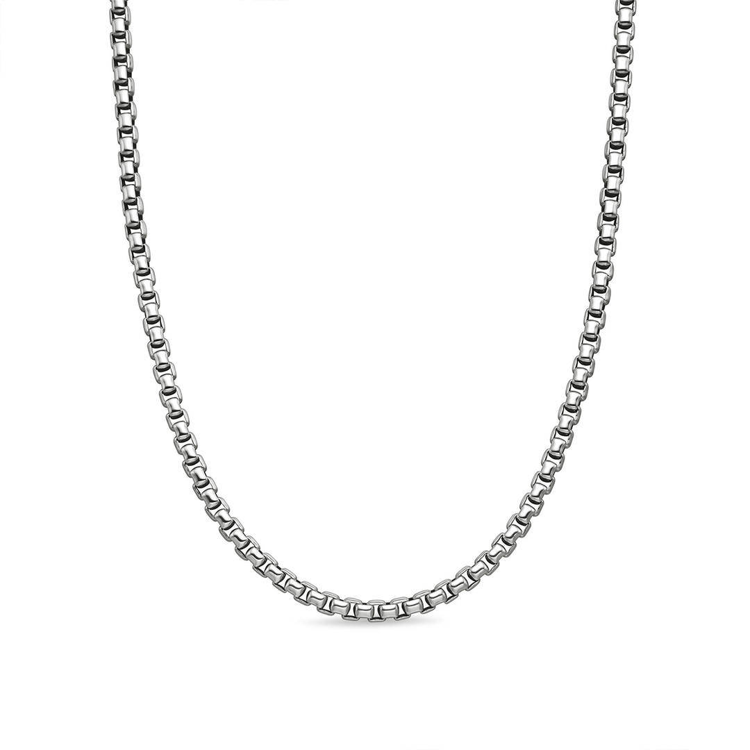 David Yurman Box Chain Necklace Sterling Silver, 5.2mm 20 Inch