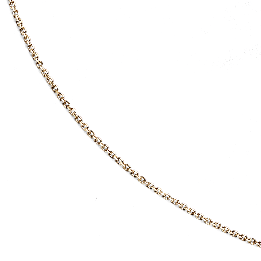Hamilton Collection Mercer 14k Yellow Recycled Gold 1.2mm Cable 16 Inch Necklace