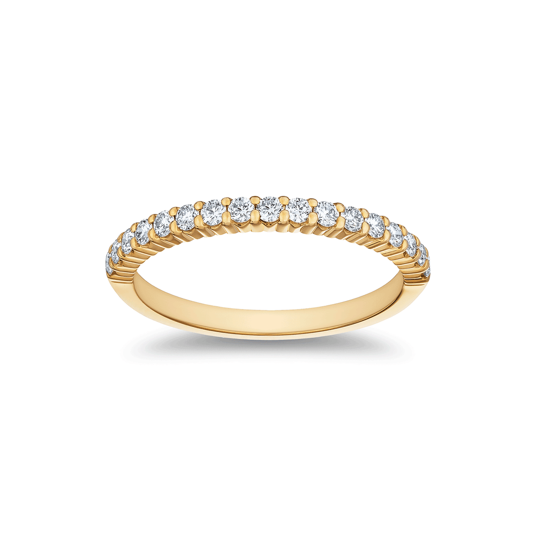 Hamilton Collection 18k Yellow Gold and .34 Total Weight Diamond Band