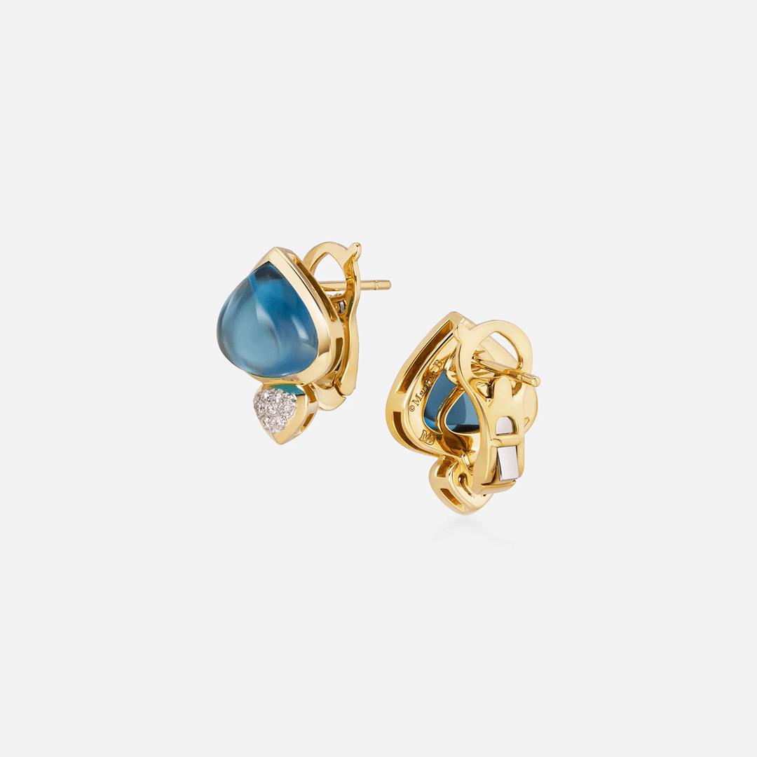 Marina B Trisolina Blue Topaz Earring