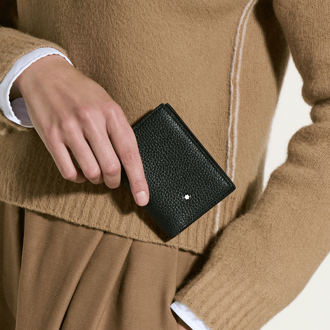 Montblanc Grain Card Holder 4cc Black