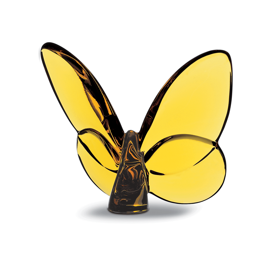 Baccarat Papillon Lucky Butterfly Amber