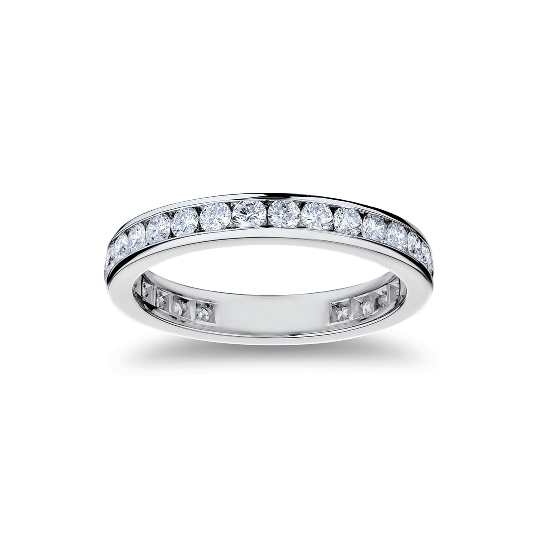 Platinum and 1.11 Total Weight Diamond Eternity Band