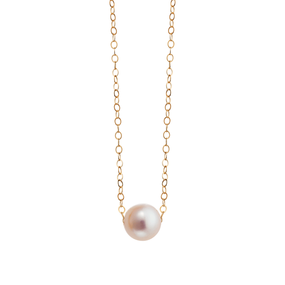 14k Yellow Gold Hamilton Design A Pearl Starter Necklace