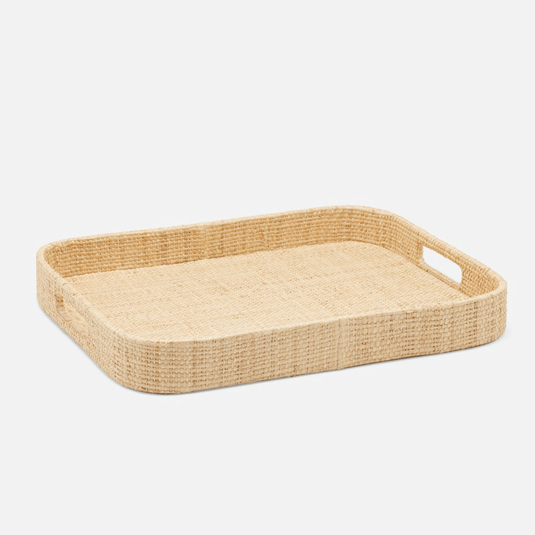 Natural Tray Rectangular Raffia