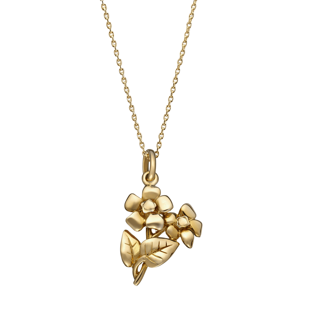 Hamilton New Jersey State Violet 18k Gold Charm