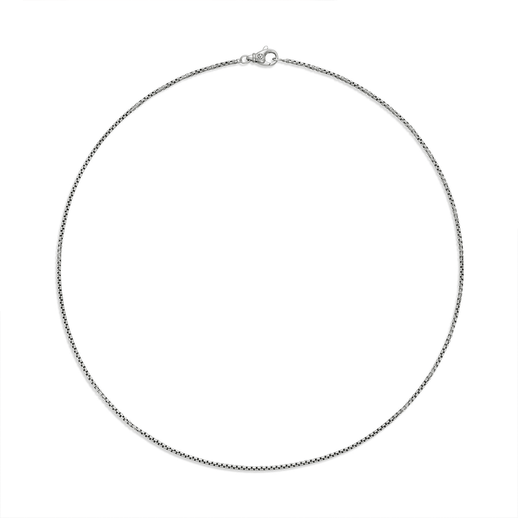 David Yurman Box Chain Necklace Sterling Silver, 1.7mm 20 Inch