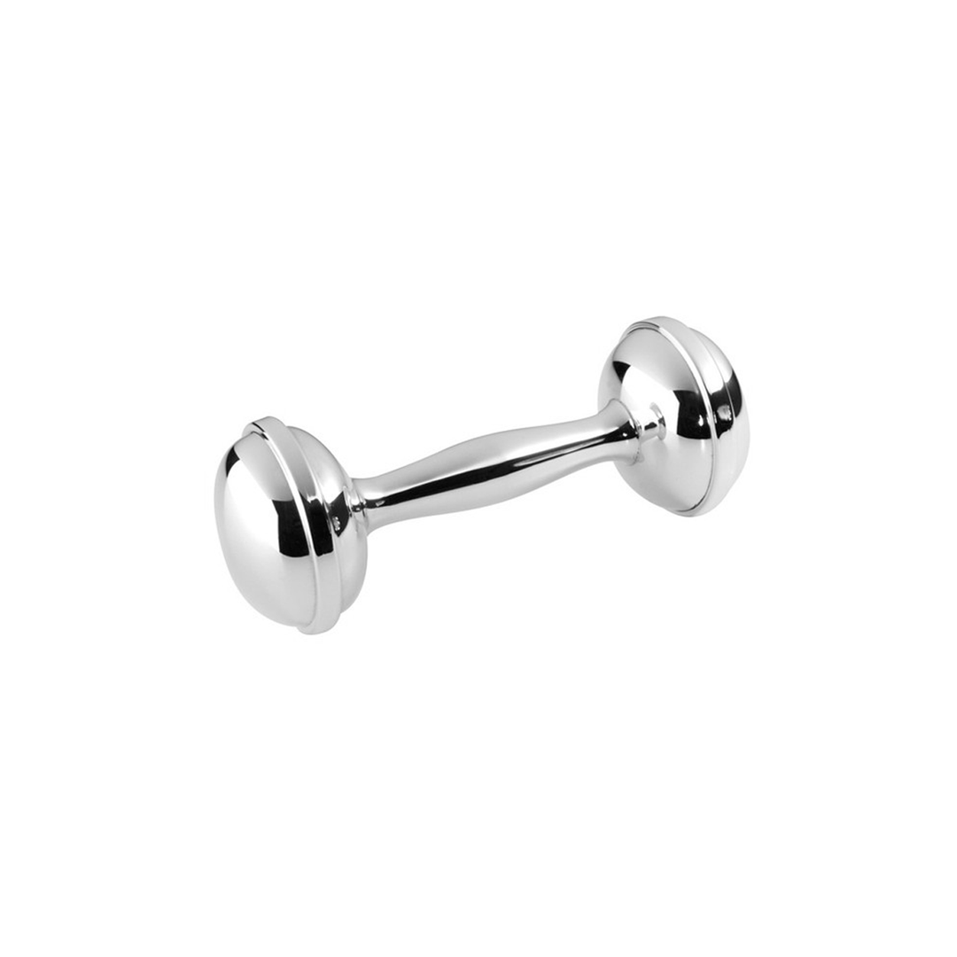 Sterling Silver Dumb Bell Rattle