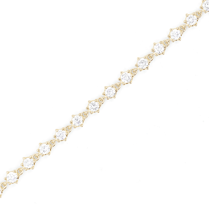 Joyful 18k Yellow Gold and Diamond 1.84 Total Weight Bracelet