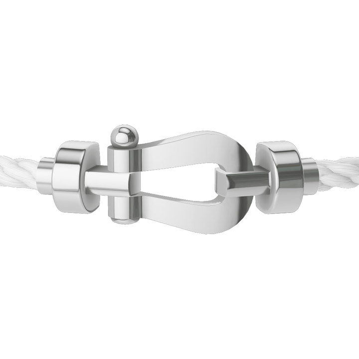 FRED Force 10 White Cord with 18k White MD Buckle, Exclusively at Hamilton Jewelers