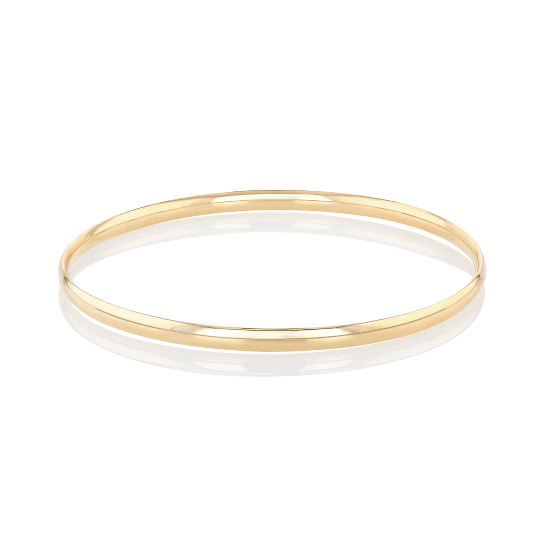 14k Yellow Gold Medium Bangle Bracelet