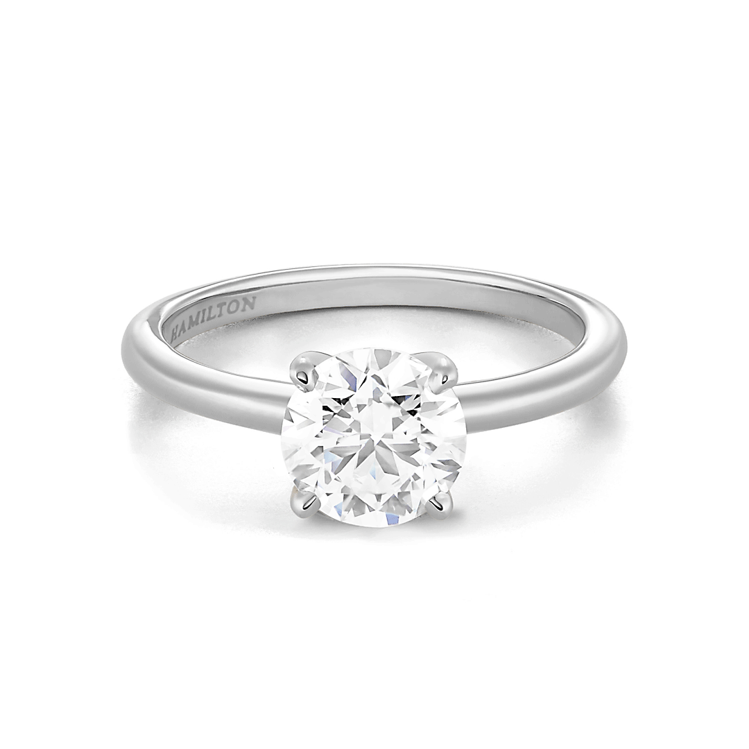 Hamilton Select Collection 14k White Gold and 0.75 Total Weight Diamond Engagement Ring