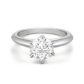 Hamilton Embrace Collection 18k White Gold and Engagement Mounting Ring For Round Diamond