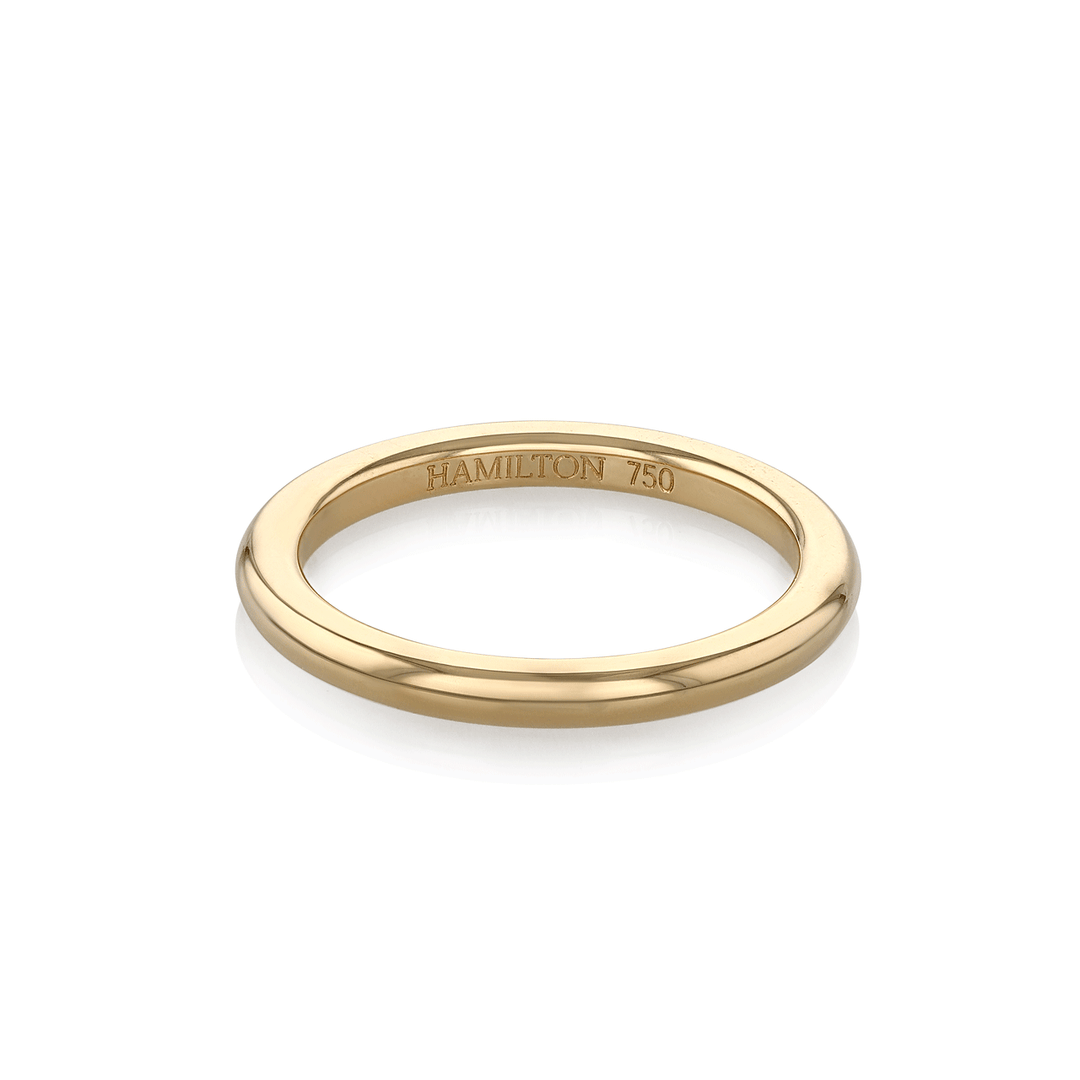Hamilton Collection 18k Yellow Recycled Gold 2.5mm Comfort Fit Wedding Band