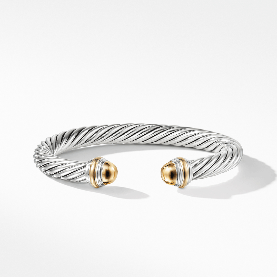 David Yurman Cable Classic Collection Bracelet with 14k Yellow Gold