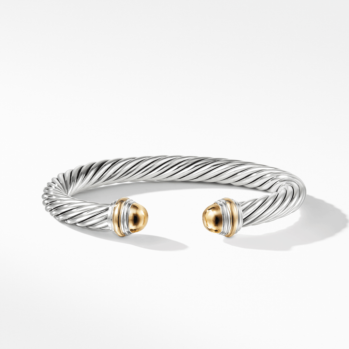 David Yurman Cable Classic Collection Bracelet with 14k Yellow Gold